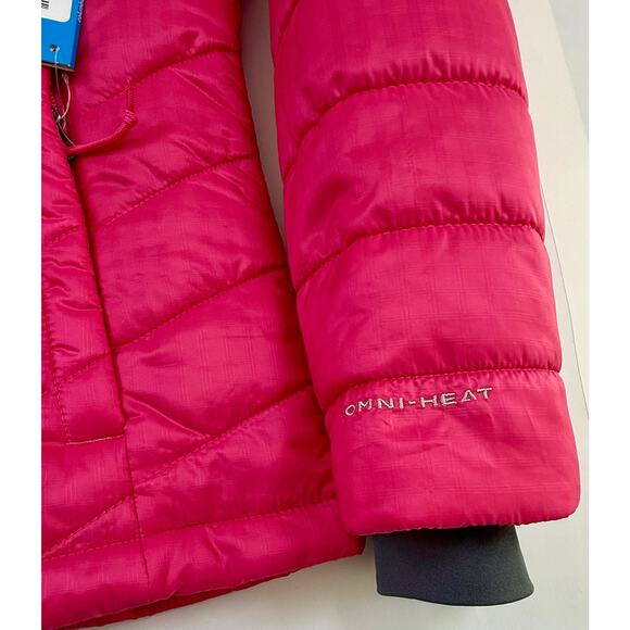 Columbia Morning Light II Sz M Pink Fitted Insulated Omni-Heat Jacket Snow Ski - Picture 4 of 10